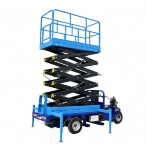 Home 8-13M Mobile Scissor Lift Truck, Hydraulic Aerial Work Platform with Outriggers